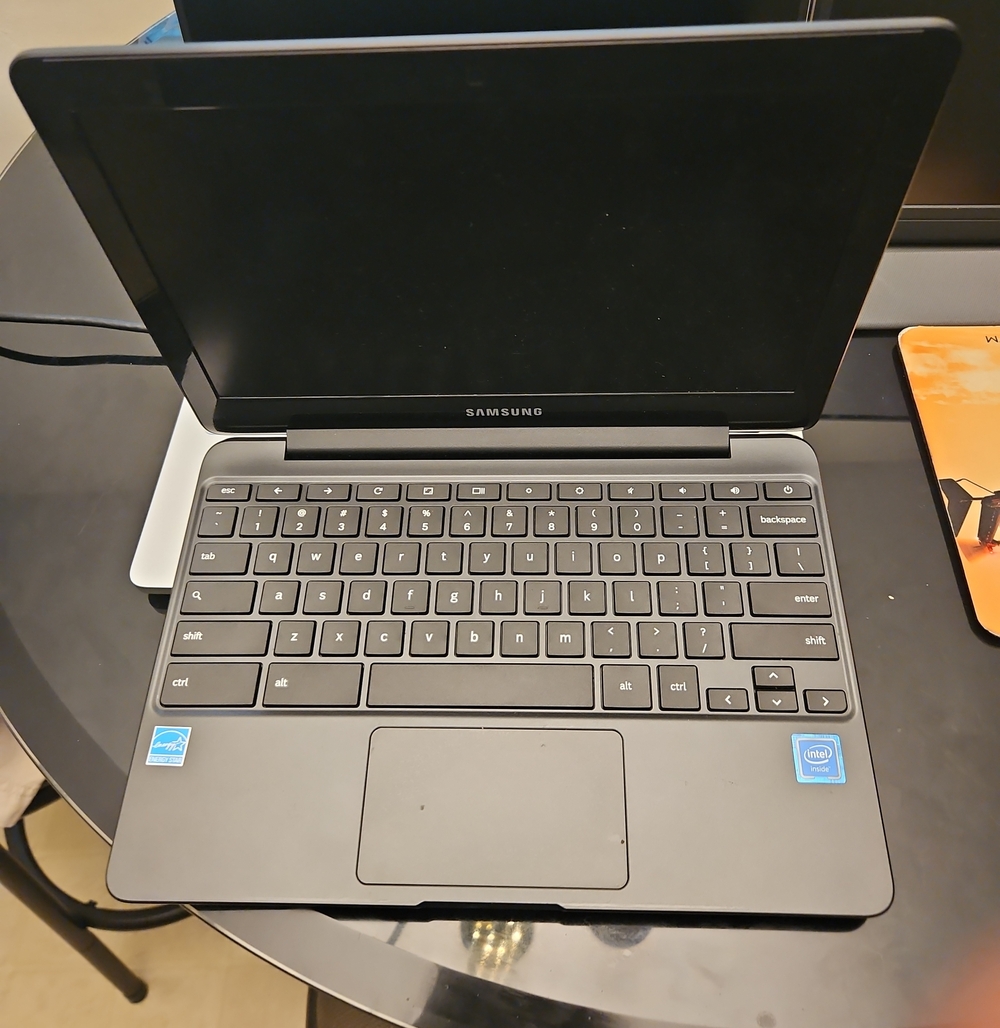 Samsung  Chromebook Laptop in Dark Gray and Black